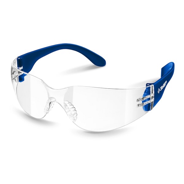 Облегчённые прозрачные защитные очки ЗУБР БАРЬЕР линза устойчивая к царапинам и запотеванию