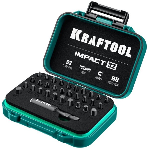 Набор ударных бит KRAFTOOL 32 шт IMPACT-32